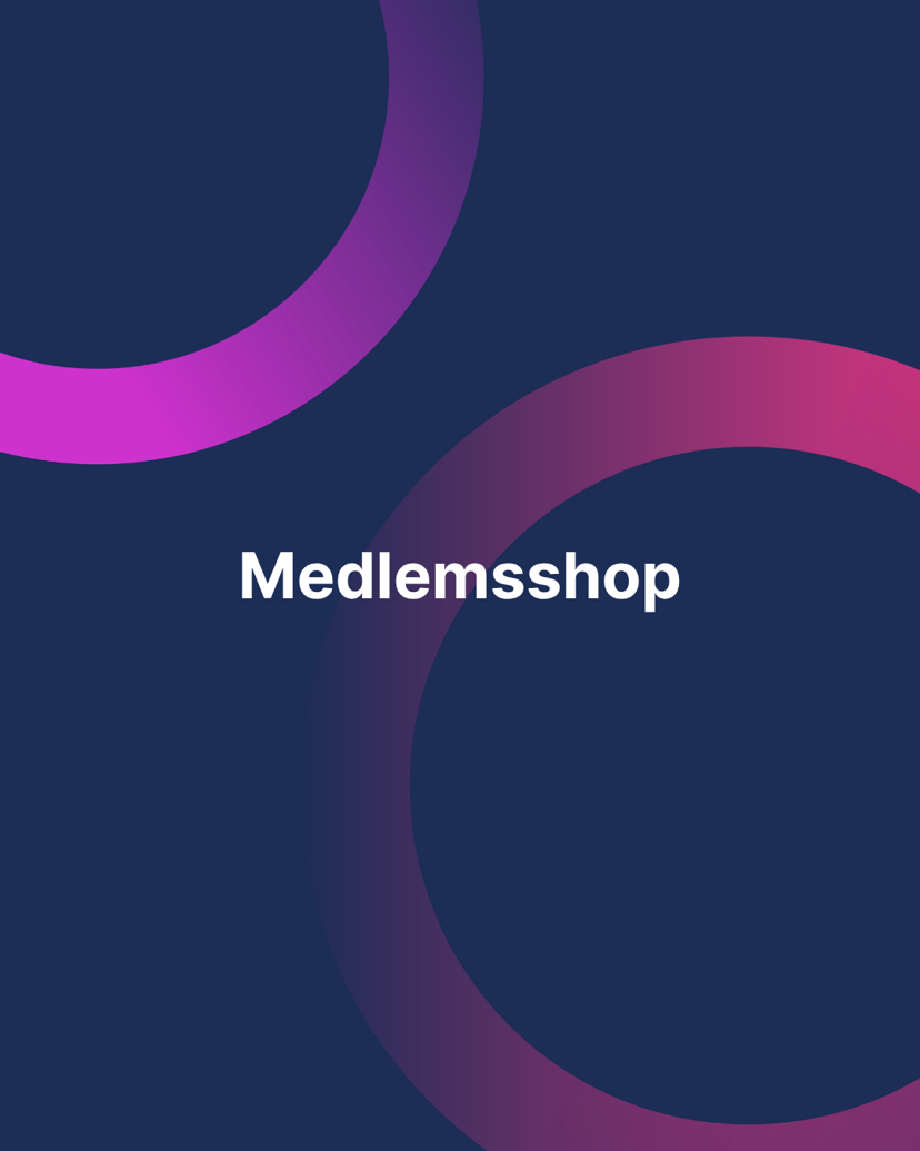 Medlemsshop